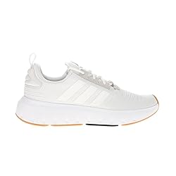 adidas Men's Swift Run Sneaker, White/White/Black, 12