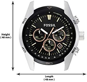 Fossil Coachman leather watch strap, 22mm wide, timeless design, on sale for $79.00.