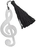 Timeless Duet Brushed-Metal Openwork Bookmark with Elegant Silk Tassel