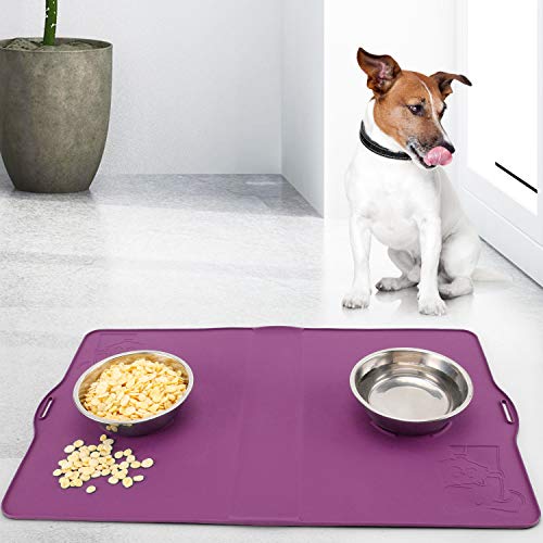 IMPAWFAN Silicone Pet Feeding Mat for Dogs and Cats, 23\