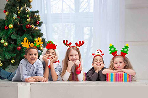 Kiddokids 9 Christmas Headbands Designs Xmas Holiday Prop Photo Booth Decor Party Favors Decoration