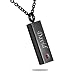HooAMI Personalized Necklace Cremation Jewelry for Ashes - Customized Engraved Name Bar Necklaces Cremation Urn Necklace for Ashes
