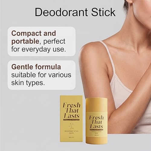 Fresh That Lasts Deodorant Stick, Vanilla & Pistachio Perfumed Stick, Fresh Moisturizing Deodorant Balm, All-Day Odor Protection for Women & Men, Underarm Brightening Care (1Pcs)