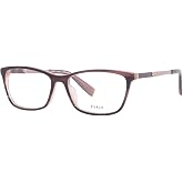Furla VFU494 0XAW Eyeglasses Frame Women's Plum Full Rim Rectangular 54mm