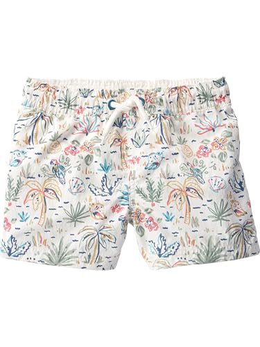 Little Planet by Carter's Boy One-Piece Swim Trunks, White Tropical, 3M