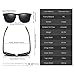 Polarized Sports Sunglasses Driving Glasses Shades for Men Square Box Sun glasses Guy's Classic Design All-Fit Mirror Sunglasses With Brand Box (Matte Black-Gray)