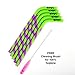 glugglug PREMIUM Reusable Silicone Smoothie Straws BPA Free | 6 Straws + 2 Brushes + 2 Sleeves + 'SMOOTHIE' eBook gift | Drink Safely Cold Hot & Thick Drinks