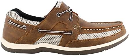 Island Surf Company Men's Mast ISEON Boat Shoe (Light Brown, 10.5 Wide)