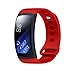 For Samsung Gear Fit 2 SM-R360, Ikevan ® Fashion Luxury Small size Silicone Watch Replacement Band Strap For Samsung Gear Fit 2 SM-R360 (Red)