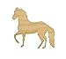 Horse Shape Unfinished Wood Animal Cut Outs 2.5