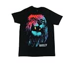 Bob Marley Colored Lion Adult T-Shirt