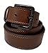 Ferrer New Men's Leather Metal free Belt: Carbon Fiber Buckle: Airport Friendly: Hypoallergenic TSA Belt (Black, 36