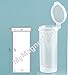 MyMagnetMan® Clear Polypro Plastic Craft Storage Vial with Hinged Lid Containers (6, 2.99