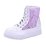 Lifeng Womens Summer Cool Lace Style Comfortable Grenadine Increat Shoes(5.5 B(M) US, Purple)