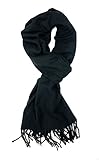 Plum Feathers Rich Solid Colors Cashmere Feel Winter Scarf