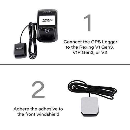 Rexing GPS Logger for Rexing V1 3rd Gen, V1P 3rd Gen, V2, V2 Pro, V3