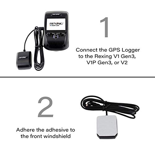 Rexing GPS Logger for Rexing V1 3rd Gen, V1P 3rd Gen, V2, V2 Pro, V3 Basic