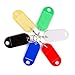 Vancool (120pcs) Multi-Colors Plastic Key ID Tags with Split Ring Key Ring,6 Color