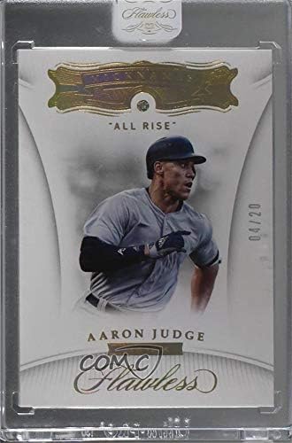 Aaron Judge Ungraded Manufacturer Uncirculated #4/20 (Baseball Card) 2018 Panini Flawless - [Base] #81