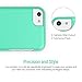 iPhone 5C Case, Maxboost [Vibrance Series] for Apple iPhone 5C Protective Slim Soft-Interior Scratch Protection with Vibrant Color Hard Cover Slider Style -Turquoise/Champagne Gold