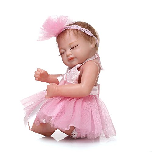 ICradle Reborn Babypuppe 10 Zoll (26 Cm) – Realistisches Silikon-Vinyl Baby, Handbemalt, Mit Outfit & Schnuller