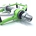 OZUZ BMX MTB Mountain Bike Road Bicycle Aluminum Pedals Three Sealed Bearing Shock Absorption Cycling Pedal(Green + White)