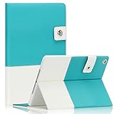 SAVEICON Hybrid leather Folio Case Cover with Built-in Stand and Card Slots Auto Wake/Sleep Smart Cover for Apple iPad Mini/Mini 2 / Mini 3 7.9 Inch (Blue)