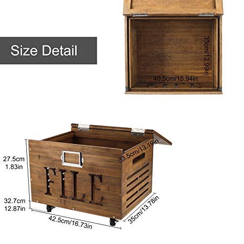 TQVAI-Bamboo-Mobile-Rolling-File-Cabinet-with-Lid-Hanging-Filing-Sliding-Office-Organizer-with-Label-Card-Holder-Assembly-Required-Retro-Brown