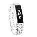 Humenn Alta Wristband for Teen for Fitbit Alta Fitnees Tracker Large Black and White Music Note