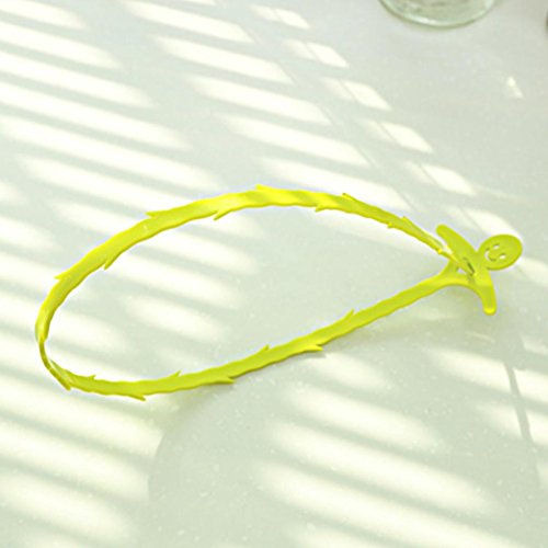 Botrong Cleaner Hair Sink Cleaning Hook Bathroom Floor Drain Sewer Dredge Device Small Tools (Green) - Thumbnail 3