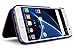 Galaxy S7 Case, Bastex Purple Hidden Back Mirror Wallet Case with Stand Feature and Card Holder for Samsung Galaxy S7 G930