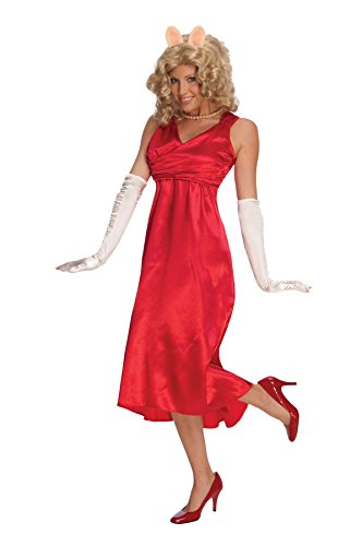UHC Women's The Muppets Miss Piggy Red Costume Halloween Themed Fancy Dress, XS (4-6)