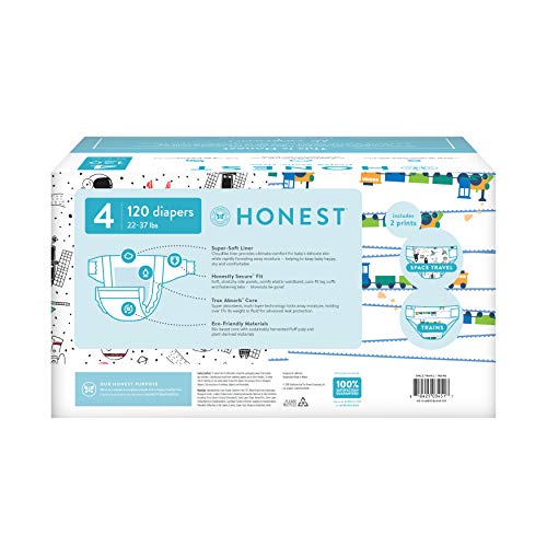 image for The Honest Company Super Club Box Diapers with TrueAbsorb Technology, 