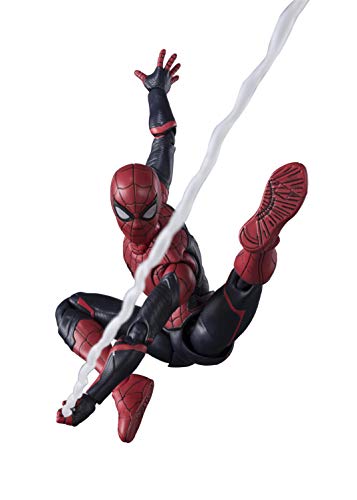 Bandai S.H. Figuarts Spider-Man: Far From Home – Action Figure 15 Cm, Peter Parker In Tuta Rossa E Blu, Accessori Inclusi