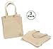 Eco-Friendly, Reusable, Sustainable Natural Canvas Tote (3 Pack)
