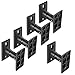 PERLESMITH Speaker Mounts - Universal Satellite Speaker Wall Brackets, 5 Pack - Adjustable Tilt and Swivel for Large Surround Sound Speakers - for Walls and Ceilings - Holds up to 8lbs