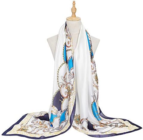 Bellonesc Silk Scarf 100% silk Long Lightweight Sunscreen Shawls for Women