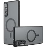 Jiajihua Case Compatible with ZTE Nubia RedMagic 8 Pro (Plus) / 8S Pro Plus,Compatible with MagSafe,Magnetic Anti-Drop Shock [TPU+PC Backplane] 2 in 1 Cover Black