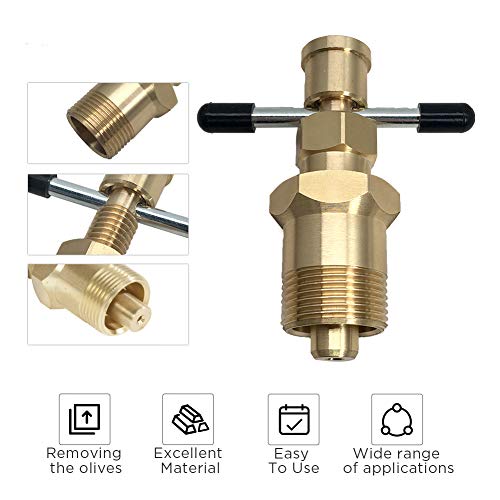 Olive Puller Olive Remover Puller Tool 15mm & 22mm Solid Brass Copper Pipe Suitable for removing
