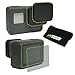 Wasabi Power Lens Cap (x2) & Screen Protector (x2) Compatible with GoPro HERO7, HERO6, HERO5 Black