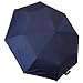 Orbisey Compact Auto Open and Close One-Handed Outdoor Rain Umbrella - Durable, Lightweight, One Button Press to Open and Close (Navy)