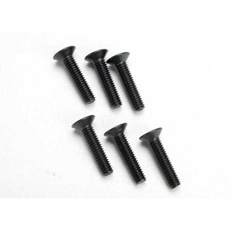 Traxxas 2547 Countersunk Hex Screws, 4x18mm (set of 6)