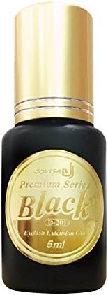 JOVISA D201-5ML SUPER DARK Black Eyelash Extension Adhesive Glue Thick Line Look 2-3 Second 6 Weeks