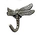 DIY Decor Hub - 6 pcs Antique Silver Dragonfly Decorative Wall Hooks for Hanging Coats, Keys, Towels, Bags, and More