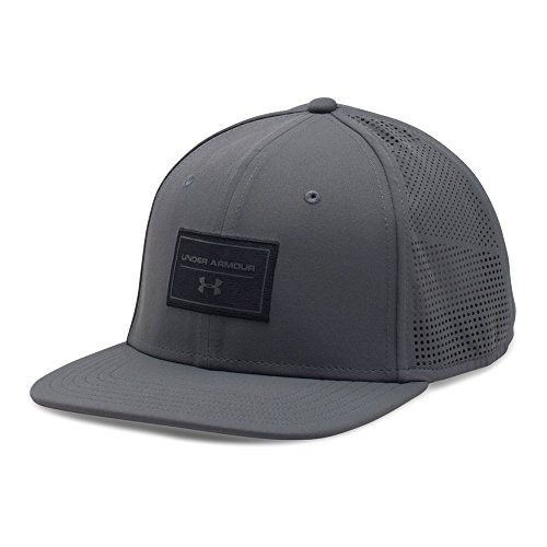 Under armour men s supervent flat brim cap, graphite/gr…