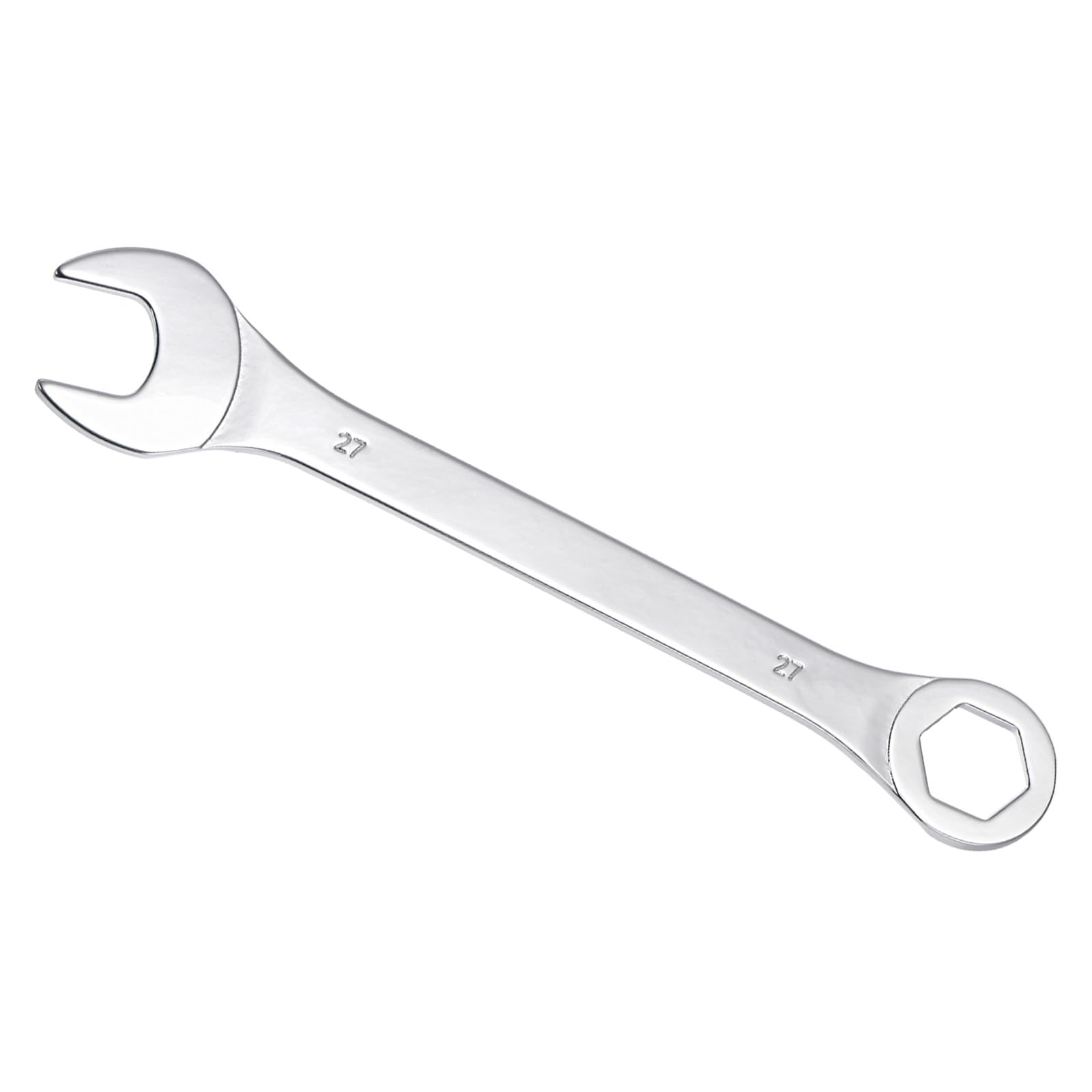 CoCud Combination Wrench, 27mm Metric Box Open End 6-Point Design 15-Degree Offset, Double Ended Box and Open End - (Applications: for Home Repairs)