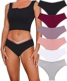 CuteByte 6 Pack Womens Cotton Underwear Sexy