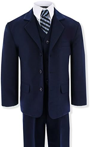 Gino GiovanniNavy Blue Formal Suit Set from Baby to Teens