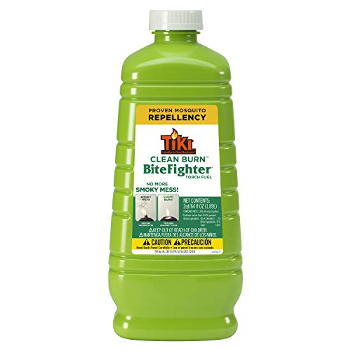 TIKI Brand Clean Burn BiteFighter Mosquito Repellent Torch Fuel, 64 Ounces