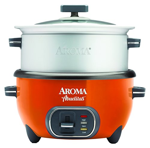 Aroma Housewares SRC-1020-1ORT Aroma Housewares Abuelitas Specialty Rice Cooker, Orange